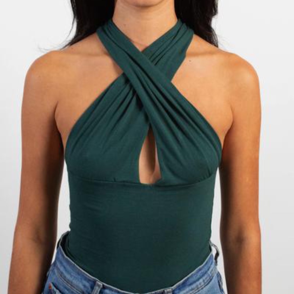 Forest Green Crossover Tank